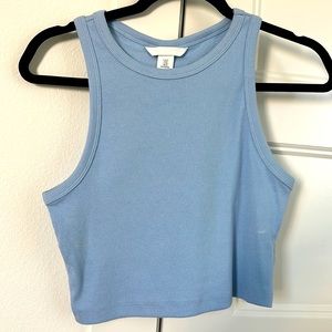 H&M Ribbed Racerback Cropped Tank